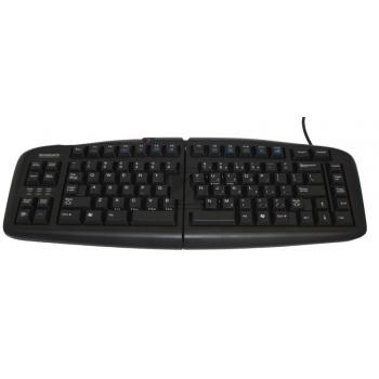 BNEGTBDE BAKKER Goldtouch V2 PS2 Split Tastatur DE QWERTZ schwarz