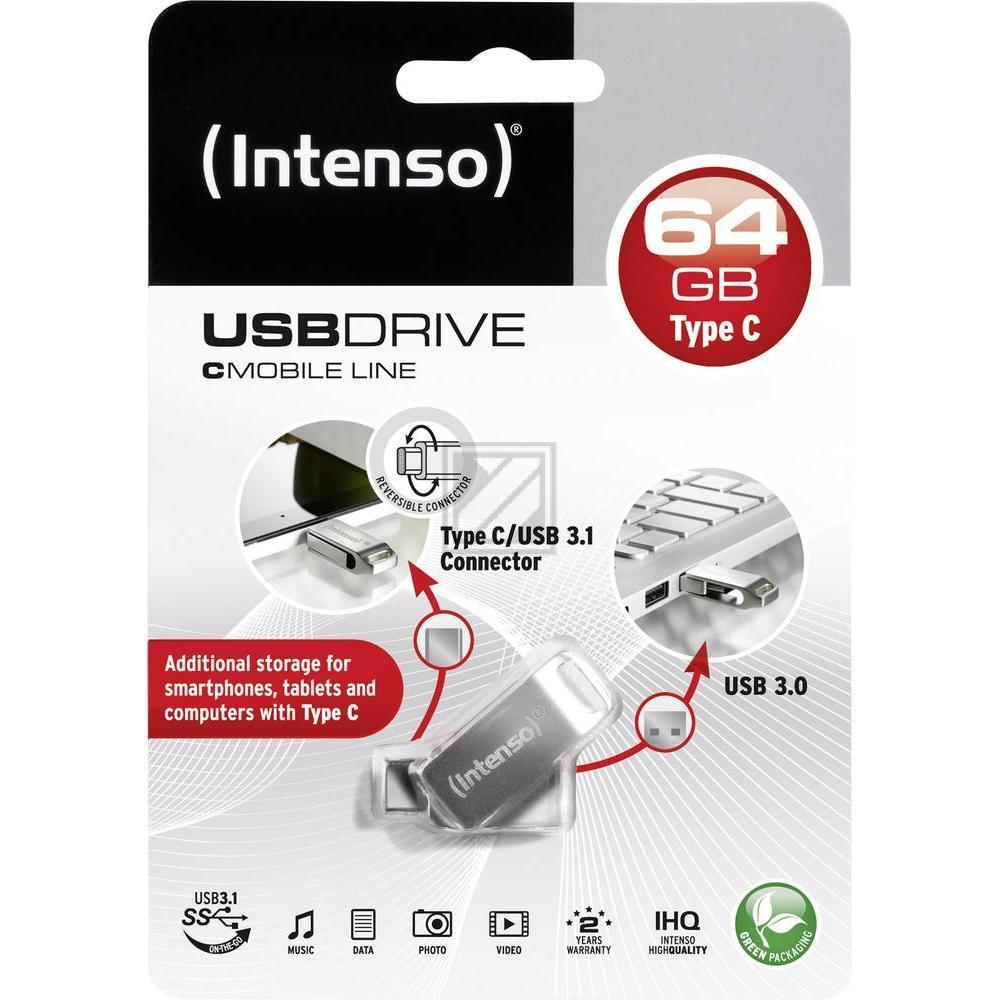 INTENSO CMOBILE LINE USB STICK 64GB 3536490 USB 3.2 Typ C Anschluss