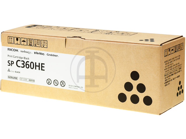 408184 RICOH SPC361SFNW TONER BLACK HC Type SPC360HE 7000Seiten hohe Kapazitaet