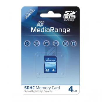 MEDIARANGE SDHC KARTE 4GB MR961 Klasse 10