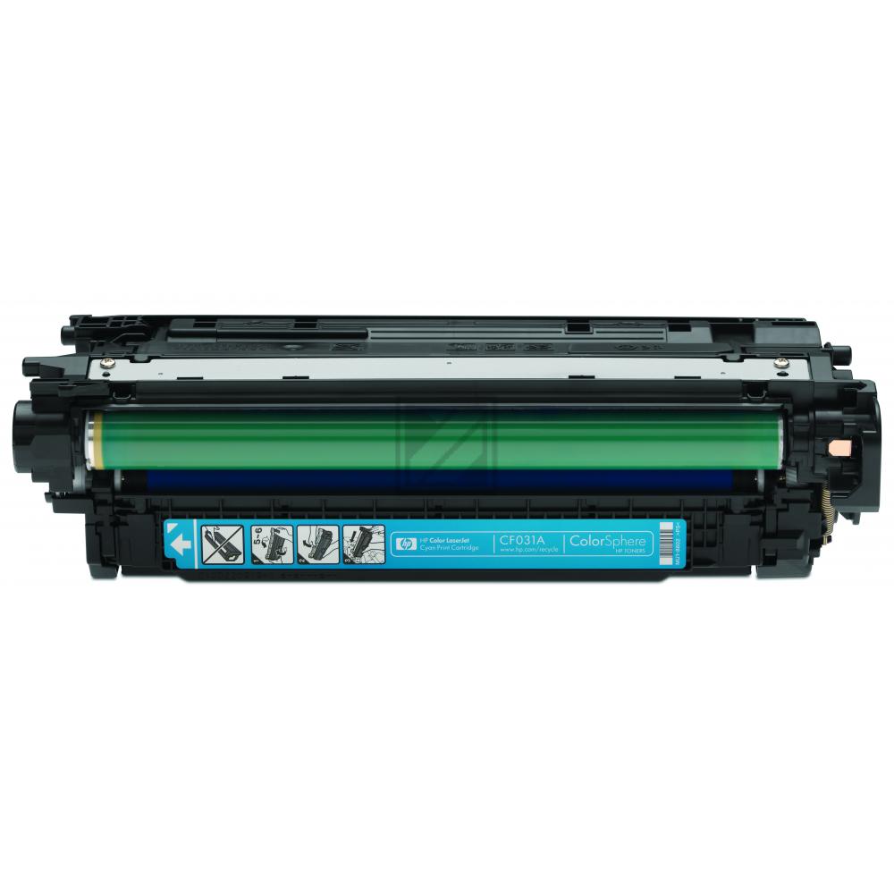 CF031A HP 646A CLJ Cartridge cyan 12.500 Seiten