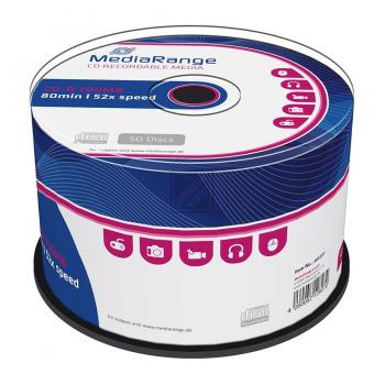 MEDIARANGE CDR80 700MB 52x (50) CB MR207 Cake Box UV-bestaendig