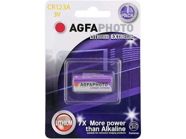 120-802633 AP LITHIUM BATTERIE 1STK CR123A lithium photo 3V