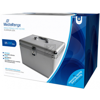 MEDIARANGE ARCHIVIERUNGSKOFFER 200DISK BOX75 silber