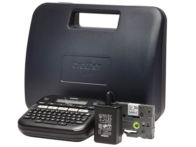 BROTHER PT D210VP BESCHRIFTUNGSGERAET PTD210VPZG1 QWERTZ/Netzadapter/Koffer