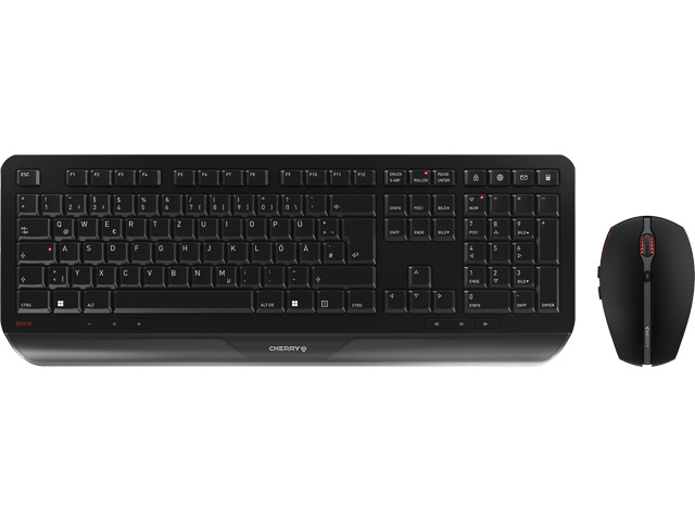 CHERRY GENTIX DESKTOP TASTATUR+MAUS JD-7000DE-2 schwarz kabellos USB QWERTZ
