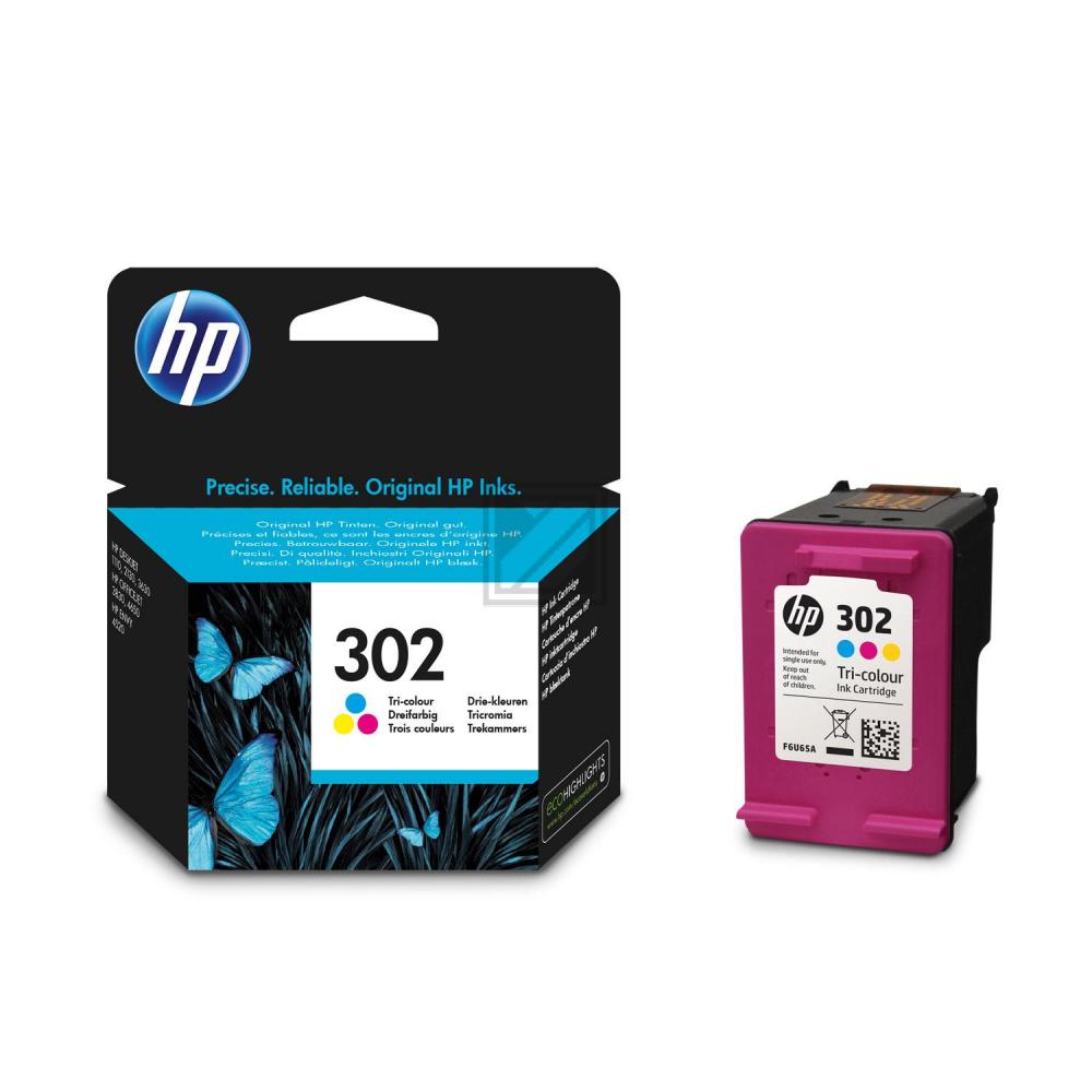 F6U65AE#UUS HP 302 OJ Tinte color ST 165 Seiten