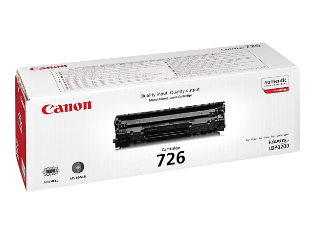 3483B002 CANON LBP6200D CARTRIDGE BLACK 726BK 2100Seiten