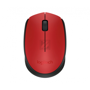910-004641 LOGITECH M171 Funkmaus 3Tasten 1000dpi rot 2.4GHz