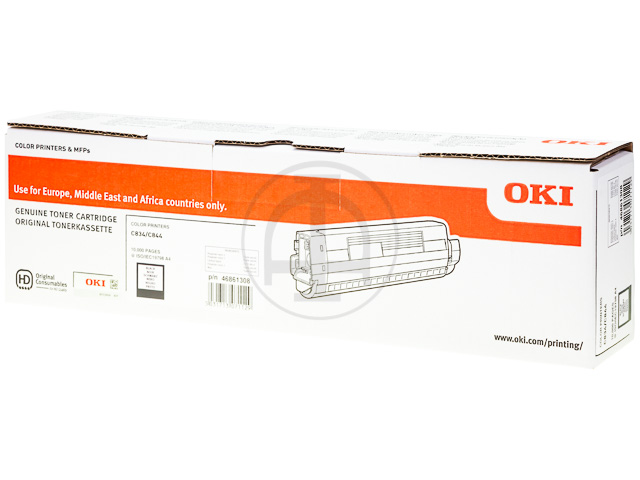 46861308 OKI C834 TONER BLACK 10.000Seiten