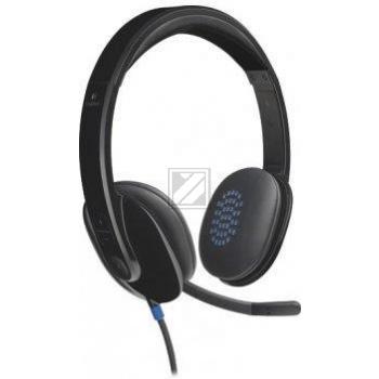 981-000480 LOGITECH H540 Headset Kabel Stereo on-ear USB-A schwarz