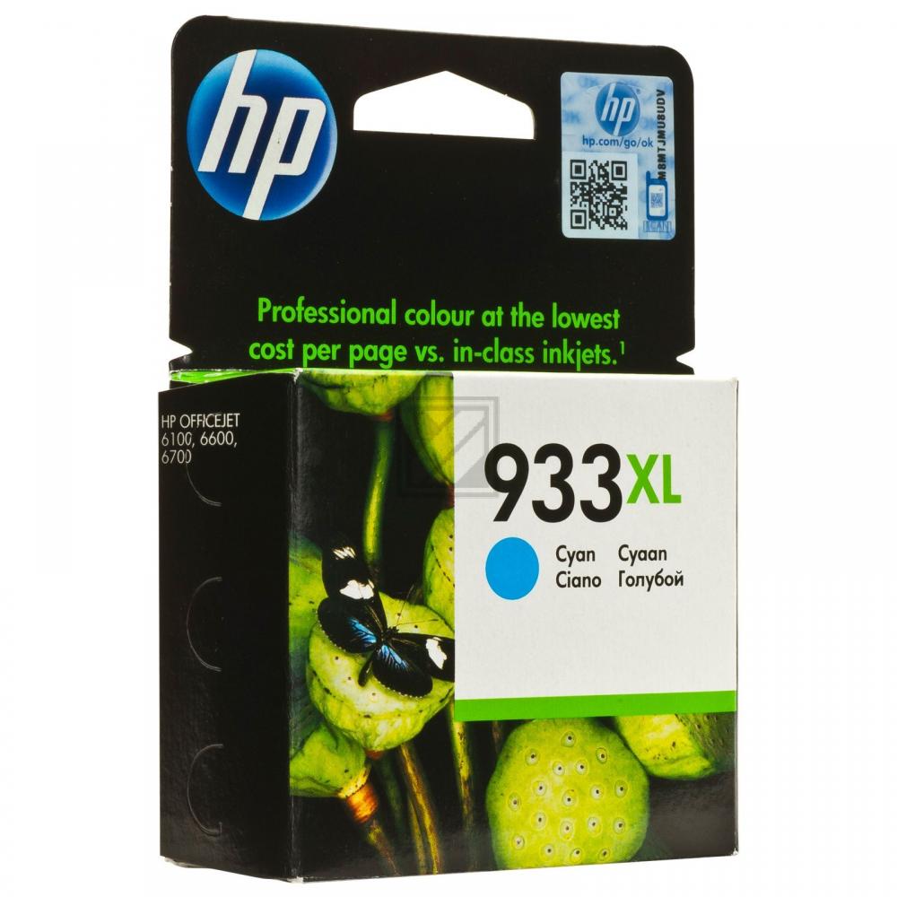 CN054AE#BGX HP 933XL OJ Tinte cyan HC 825Seiten