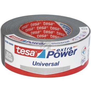56389-00002-06 TESA Extra Power Gewebeklebeband weiss 50mm 50Meter