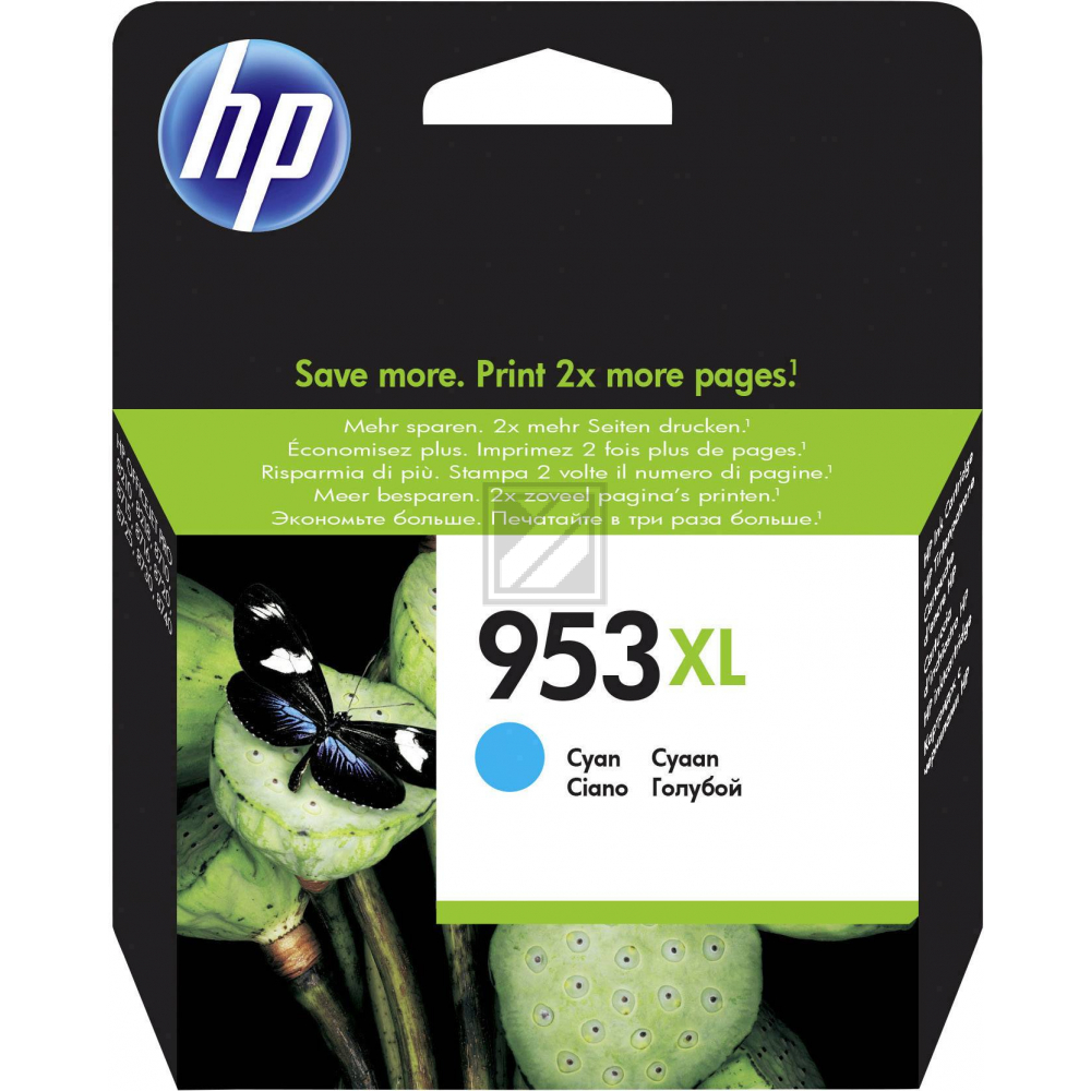 F6U16AE#BGX HP 953XL OJ PRO Tinte cyan HC 1450Seiten 20ml