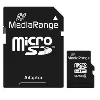 MEDIARANGE MICRO SDHC KARTE 32GB MR959 Klasse 10 mit Adapter