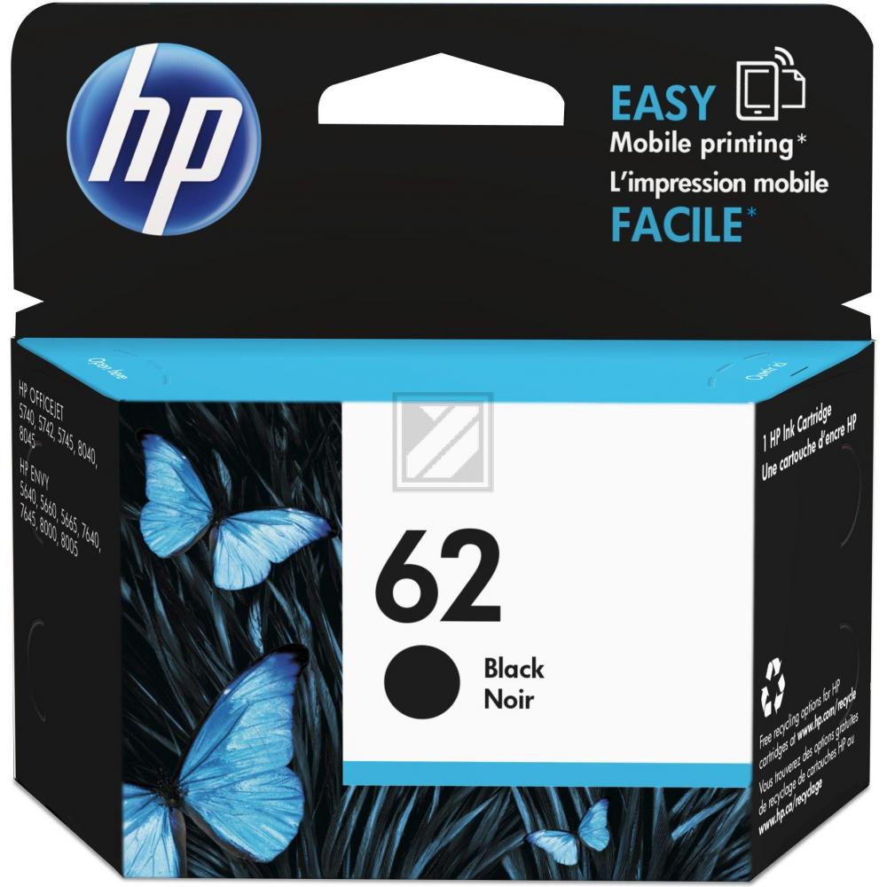 C2P04AE#UUS HP 62 OJ Tinte black ST 200 Seiten 4ml