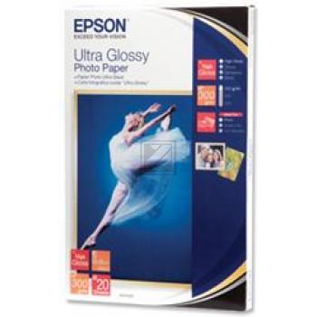 C13S041926 EPSON Fotopapier 10x15cm 20 Blatt weiss ultra 300gr Hochglanz