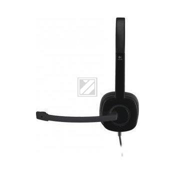 981-000589 LOGITECH H151 Headset Kabel Stereo on-ear 3,5mm Klinke schwarz