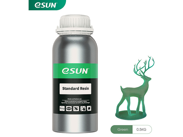 UV/LCD STANDARD GREEN 1kg ESUN 3D RESIN 405NM