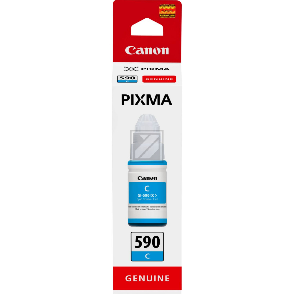 1604C001 CANON GI590C Pixma Tinte cyan 7000Seiten Nachfuellung 70ml