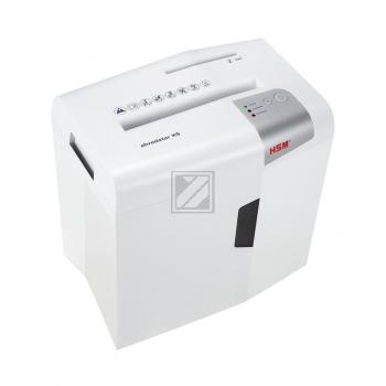 1043121 HSM Shredstar X5 Aktenvernichter A4 4,5x30mm Partikel 5 Blatt P-3 weiss