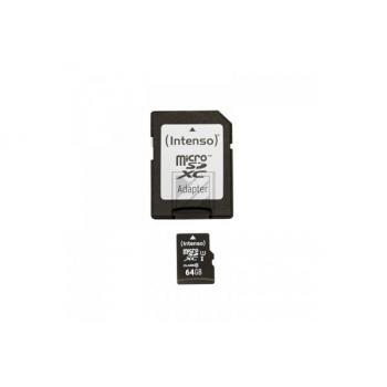 INTENSO MICRO SDXC KARTE UHS-I 64GB 3423490 45MB/s mit Adapter