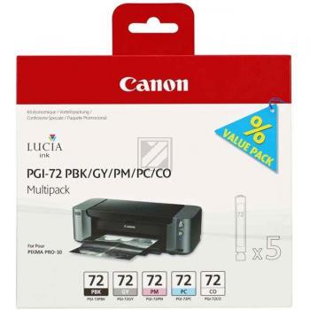 6403B007 CANON PGI72PMP Nr.72 Pixma MP Tinte (5) pbk/gy/pm/pc/co w/o SEC 5x510