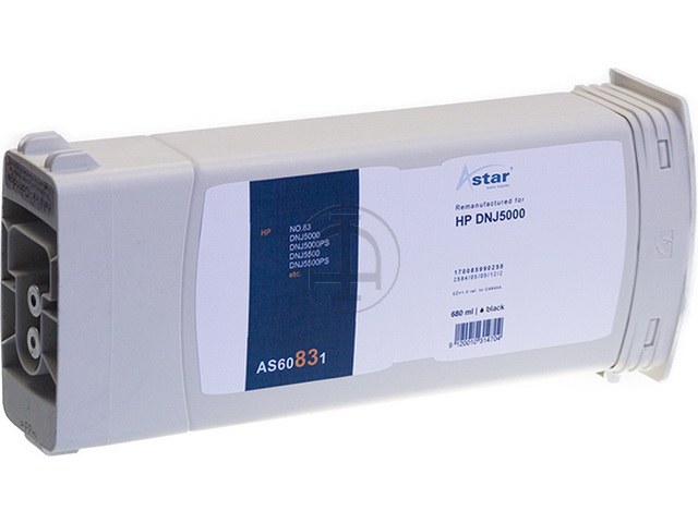 AS60831 ASTAR HP DNJ5000 TINTE BLK C4940AE/83 680ml
