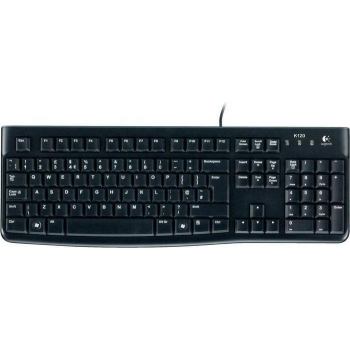 920-002489 LOGITECH K120 Tastatur QWERTZ DE Kabel USB schwarz