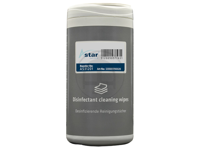 AS31201 ASTAR REINIGUNGSTUECHER (100) desinfizierend Spenderdose