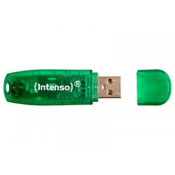 INTENSO RAINBOW LINE USB STICK 8GB 3502460 28MB/s USB 2.0 gruen