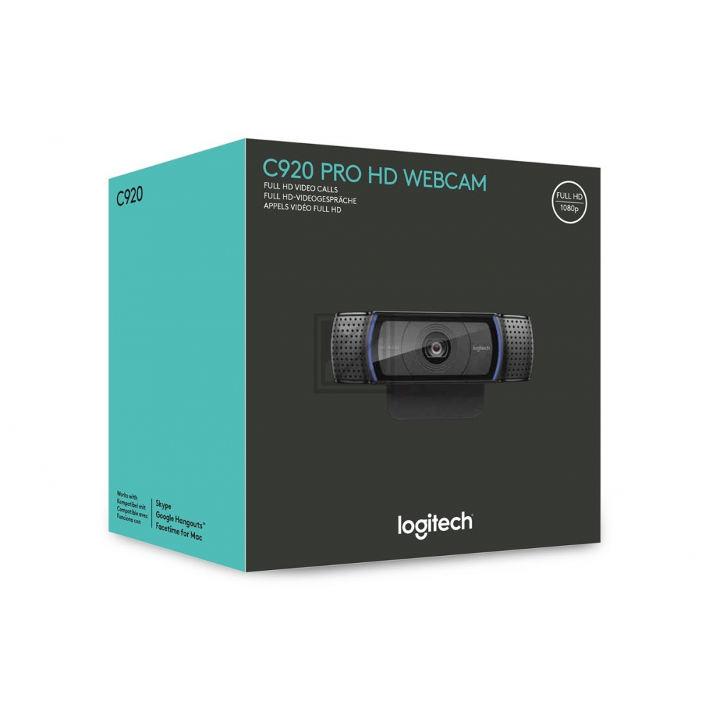 LOGITECH C920 HD PRO WEBCAM 960-001055 1080p USB Kabel