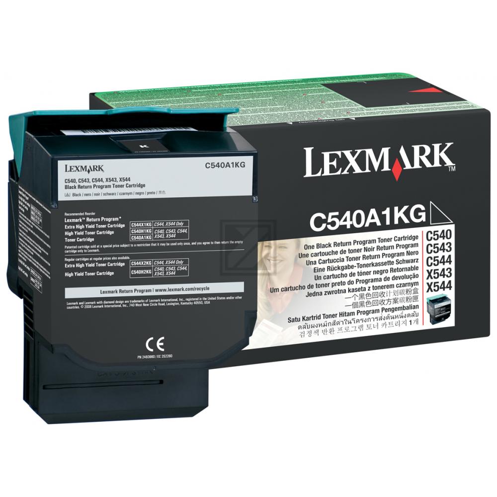 C540A1KG LEXMARK C54x/X54x Toner black ST return 1000Seiten