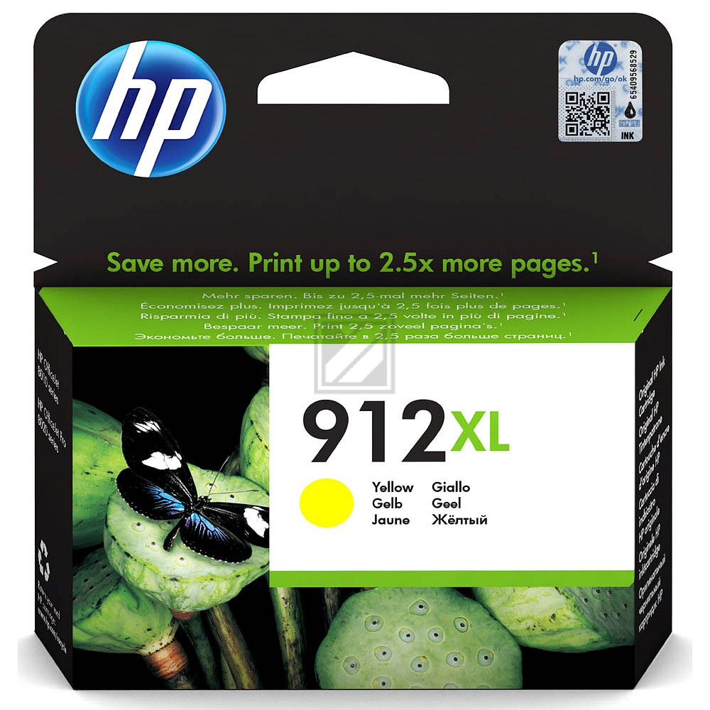 3YL83AE#BGX HP 912XL OJ Tinte yellow HC 825Seiten