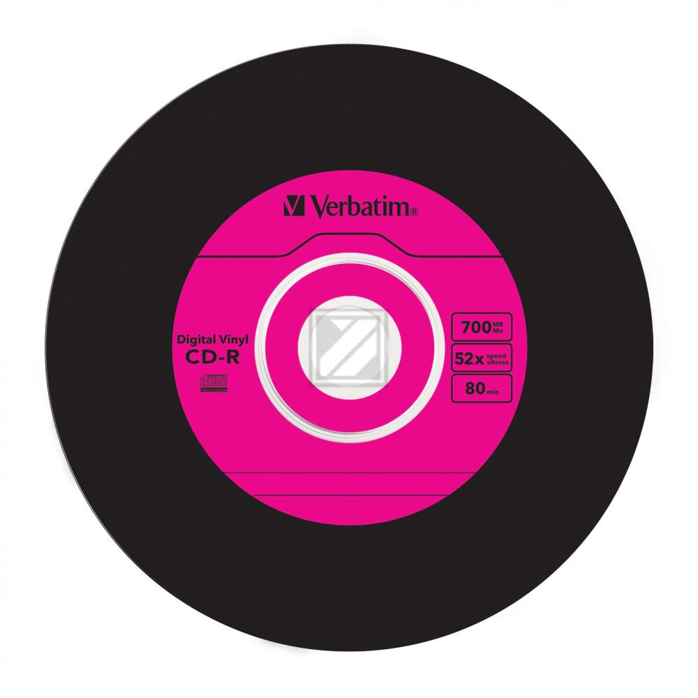 VERBATIM CDR80 700MB 52x (10) SC 43426 Slim Case Vinyl