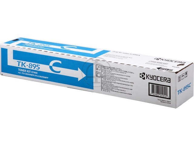 TK895C KYOCERA FSC8020MFP TONER CYAN 1T02K0CNL0 6000Seiten
