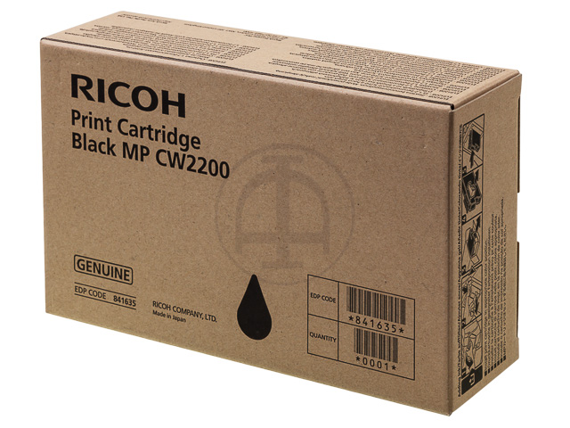 841635 RICOH CW2200SP GEL TINTE BLACK 200ml 834Seiten