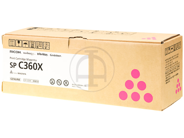 408252 RICOH SPC361SFNW TONER MAG EHC Type SPC360X 9000Seiten extra hohe Kapaz