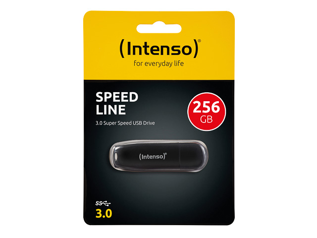INTENSO SPEED LINE USB STICK 256GB 3533492 70MB/s USB 3.0 schwarz