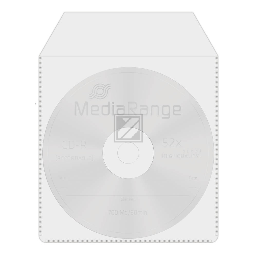 MEDIARANGE CD/DVD PLASTIKHUELLEN (50) BOX64 Leerhuellen transparent
