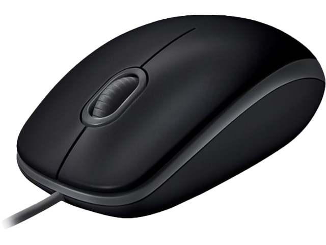 LOGITECH B110 SILENT MAUS MIT KABEL 910-005508 3Tasten USB schwarz