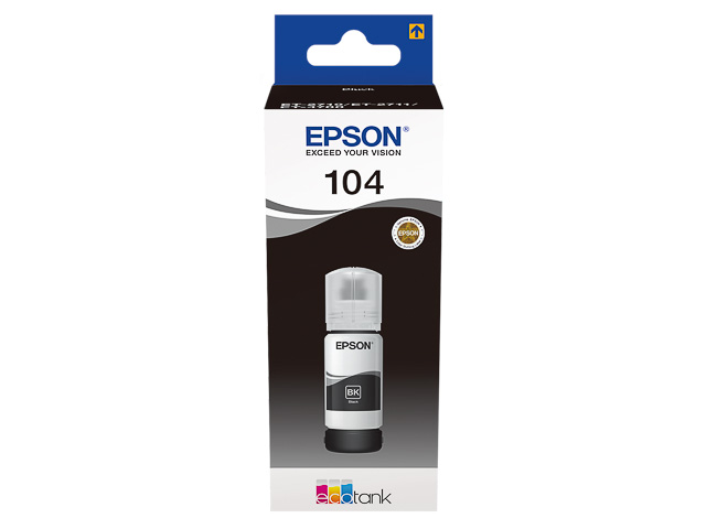 C13T00P140 EPSON ET2710 TINTE BLACK 70ml 4500Seiten Flasche EcoTank 104