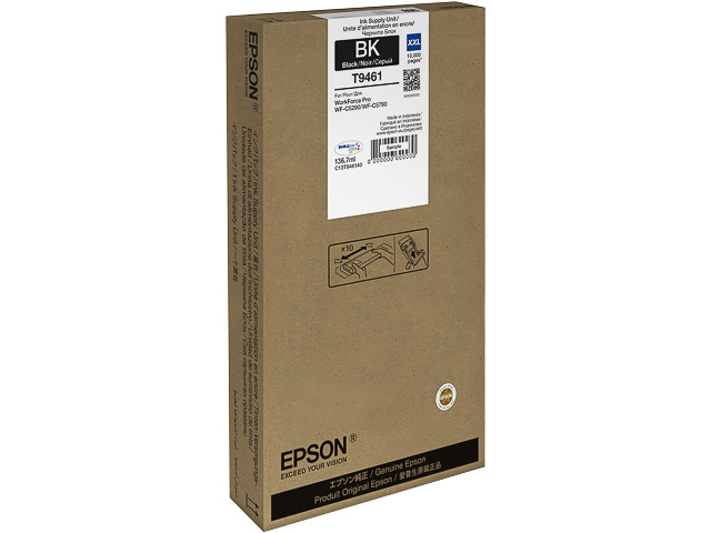 C13T946140 EPSON WF C5290 TINTE BLK EHC Cartridge XXL 136,7ml extra hohe Kap.