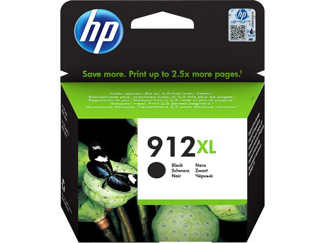 3YL84AE#BGX HP OJ 8010 TINTE BLACK HC HP912XL 825Seiten hohe Kapazitaet