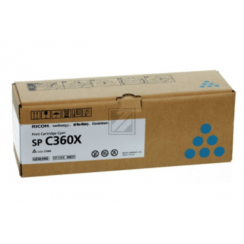 408251 RICOH Type SPC360X SP Toner cyan EHC 9000Seiten