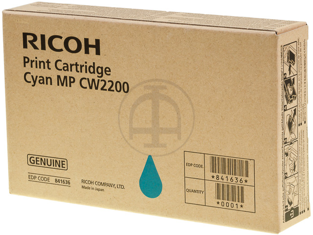 841636 RICOH CW2200SP GEL TINTE CYAN 100ml 440Seiten