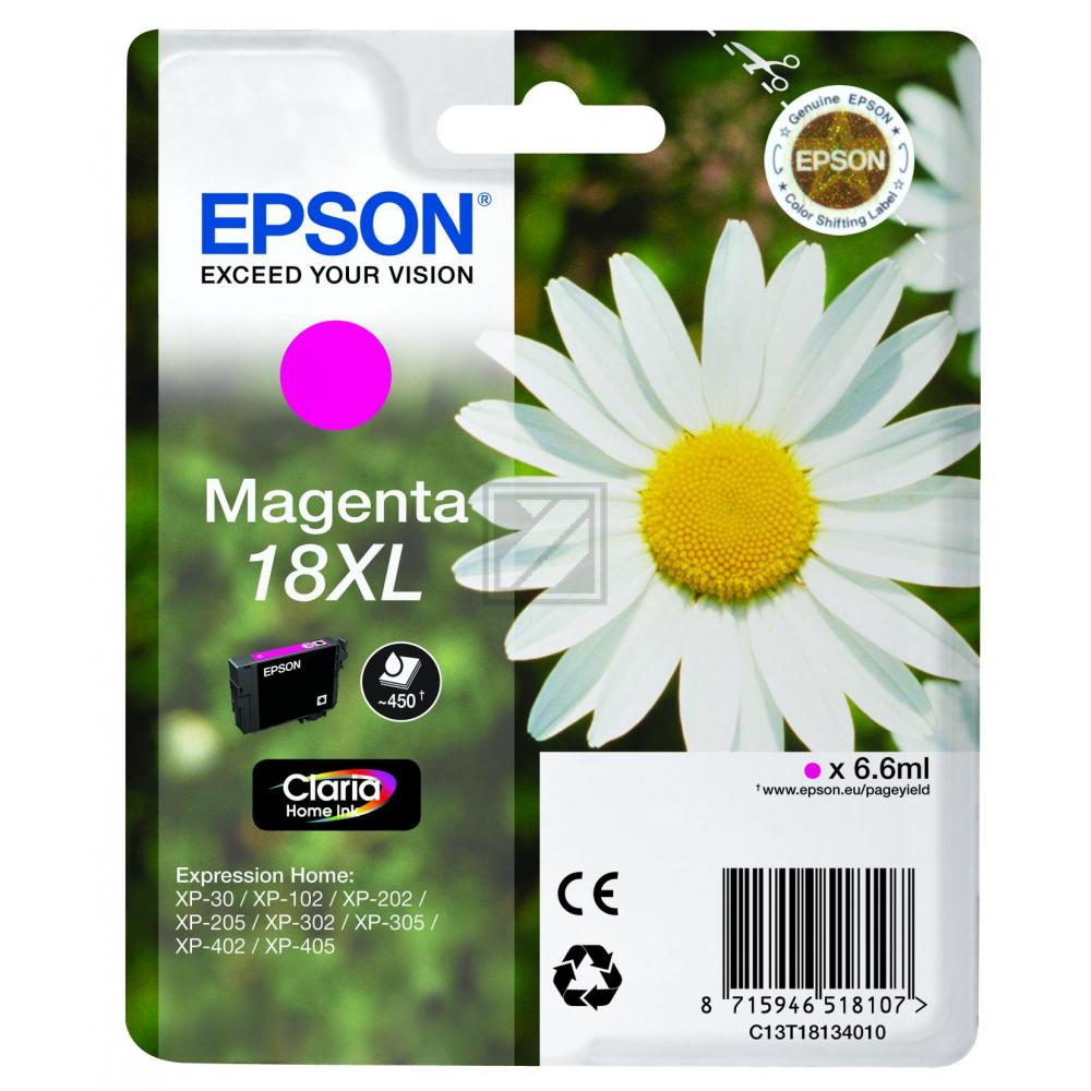 C13T18134012 EPSON XP Tinte magenta HC 450Seiten 6,6ml