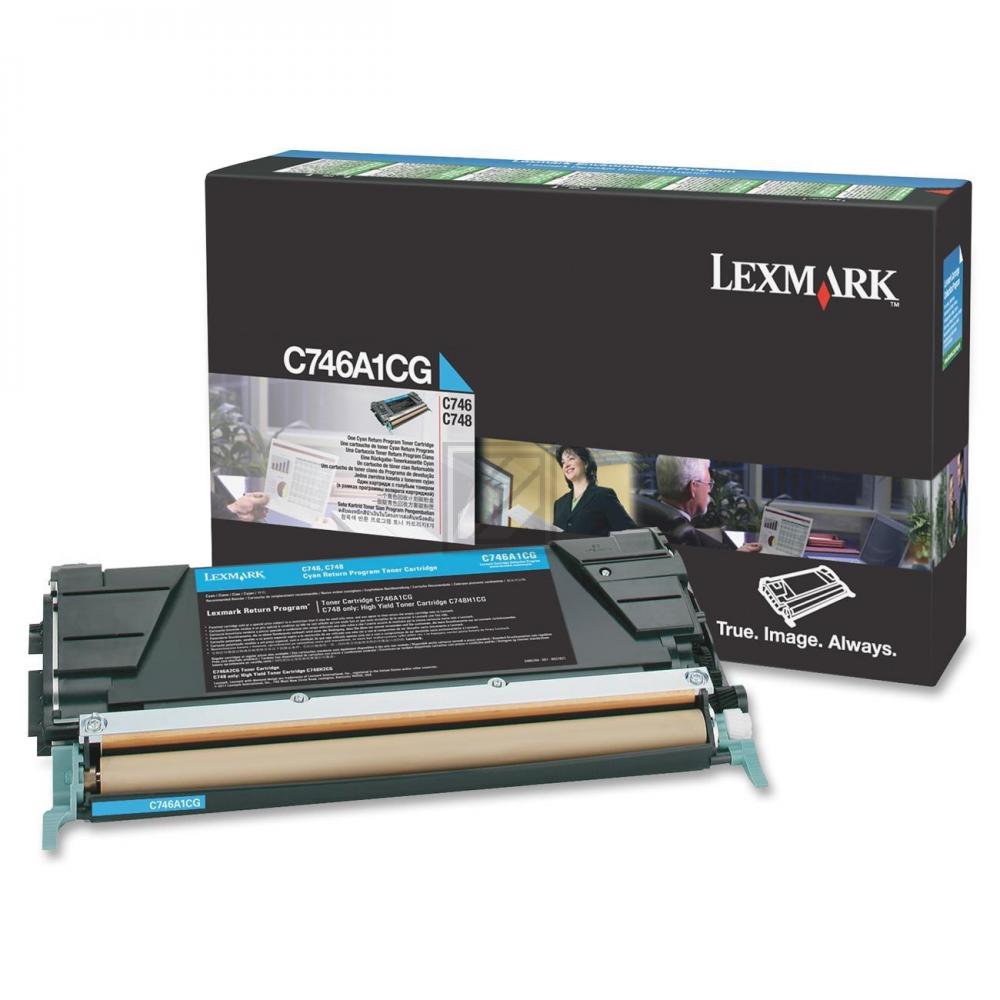 C746A1CG LEXMARK Optra C Toner cyan ST return 7000Seiten