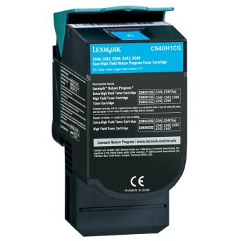 C540H1CG LEXMARK C54x/X54x Toner cyan HC return 2000Seiten