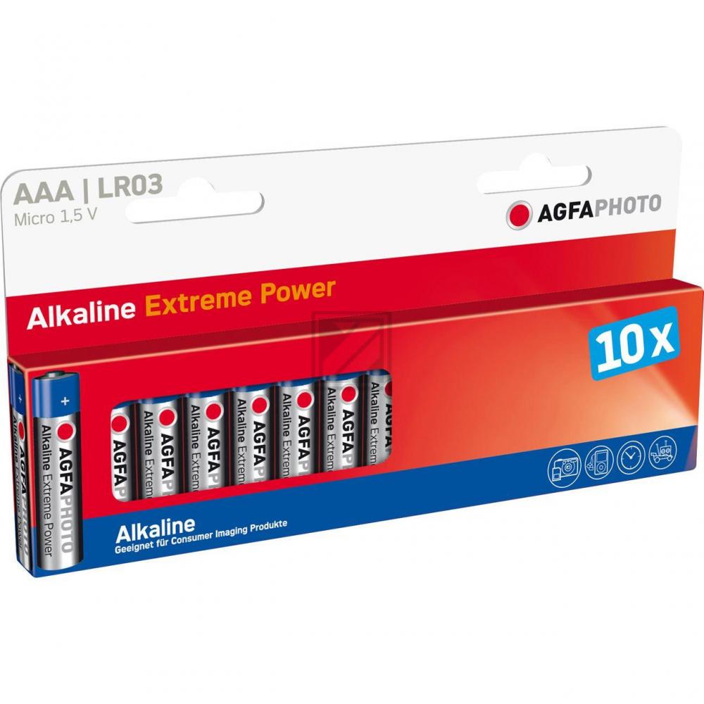 110803968 AP Batterien 10er Pack AAA Micro LR03 Alkaline high quality